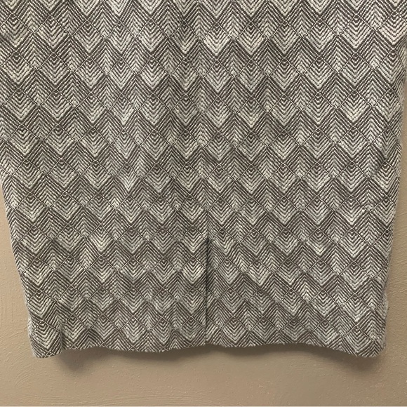 Tory Burch Xoona Skirt Tweed Herringbone Brown Cream Ivory Size 8 - Picture 8 of 11